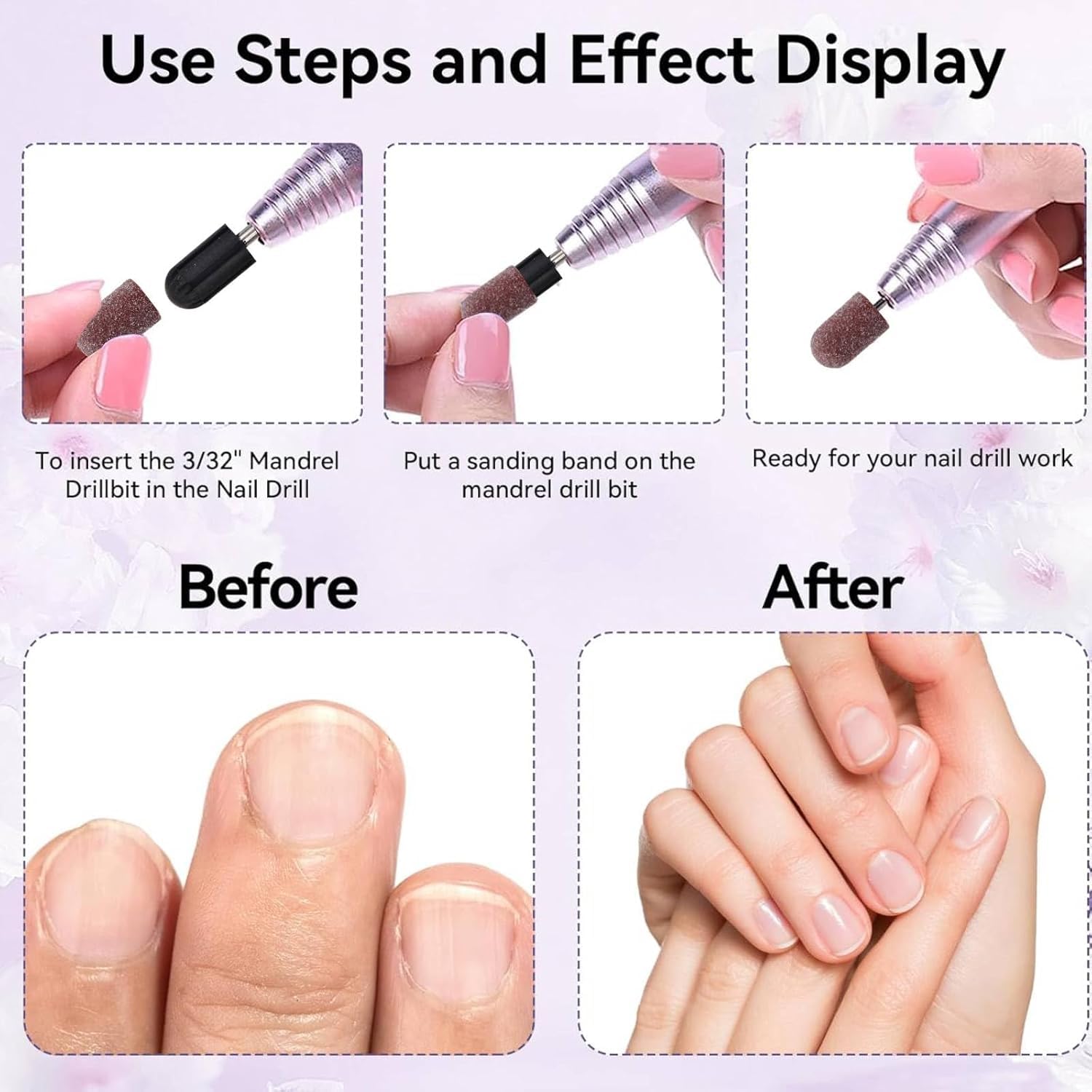Nail Sanding Caps, Nail Art Sanding Caps Set - Image 3