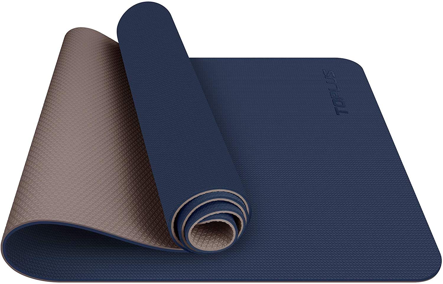 TOPLUS Esterilla de yoga y pilates antideslizante de TPE