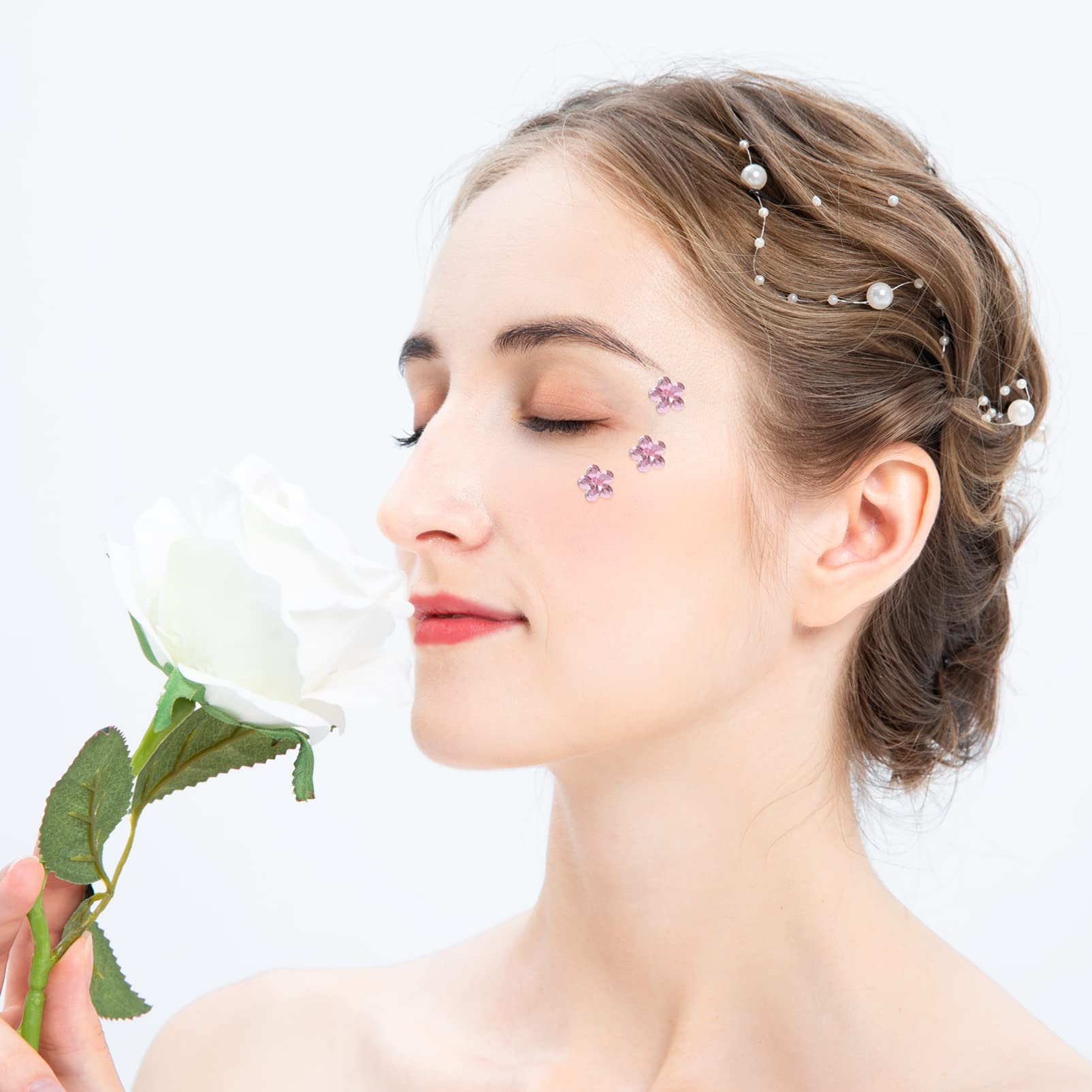 FOMIYES 5 Set Di Gemme Piatte Per Il Viso Da Attaccare Su Strass Gioielli Per Il Trucco Per Occhi Gioielli Alla Moda Artigianato 5 Fogli*5