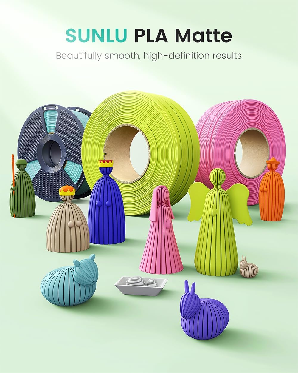 Matte PLA Filament 1.75mm Red+OliveGreen