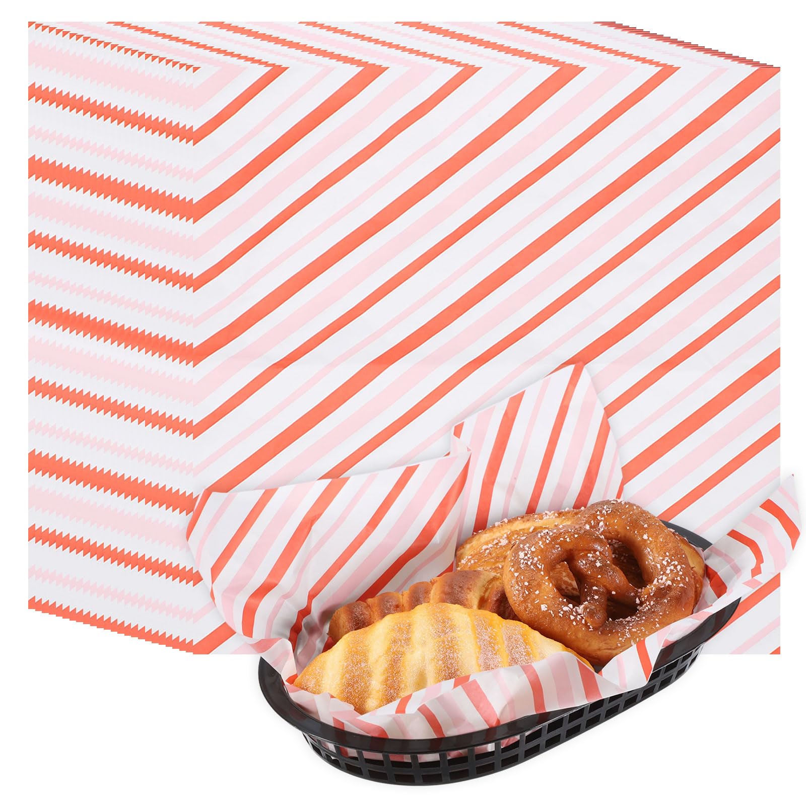 Papier ciré anti-graisse avec paniers pour éviter les taches de frites et de grillades