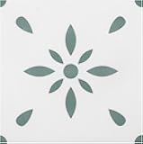 Peel & Stick Floor Tile Stickers Vinyl Flooring for Kitchen Bathroom Pet House and More, Waterproof Removable 8x8 inches 20 Pack (Light Green)