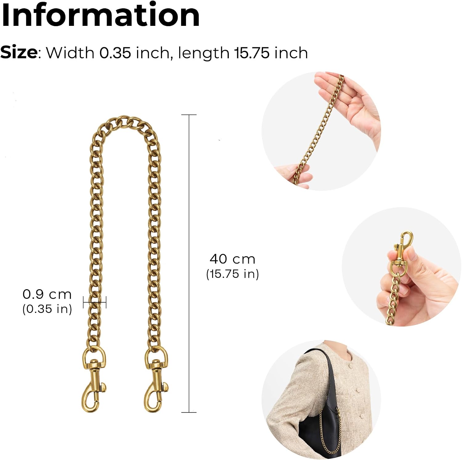 Decorative Extension Bag Chain Compatible with Brooklyn 28