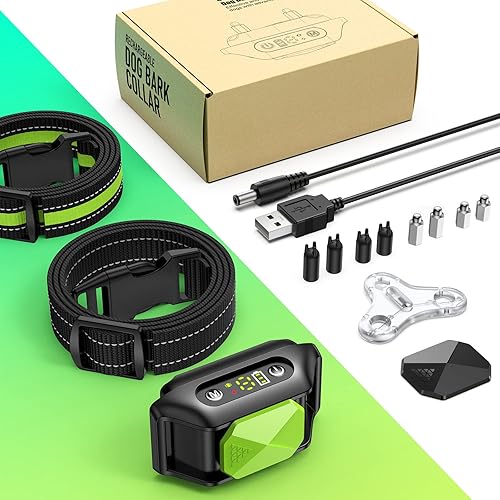 Miniatura 7 de Collar antiladridos para perros pequeños, medianos y grandes, collar antiladridos sin modo de choque, collar antiladridos recargable con vibración