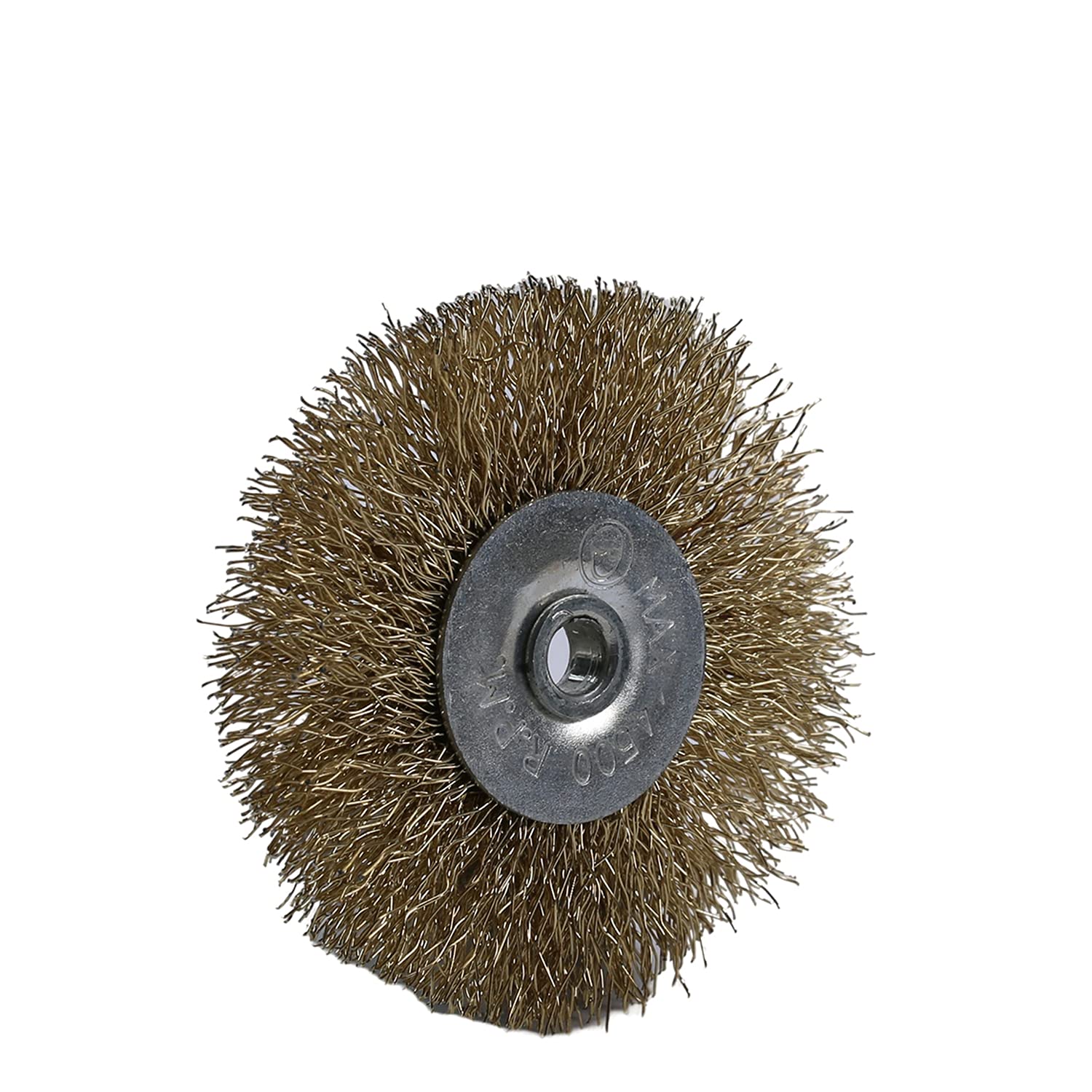 Auniwaig 2.56-Inch Wire Brush Wheel, Wire Brush for Drill 1/4-Inch Shank Crimped Wire Wheel for Used to Clean Rust, Flakes and Abrasives Drill Attachment 10PCS