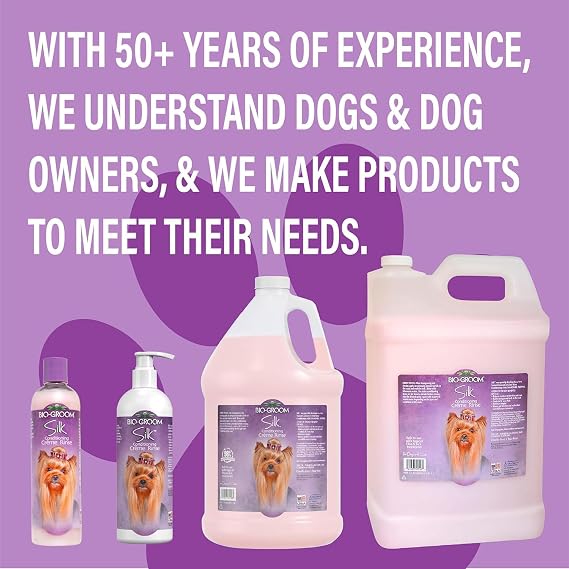 Bio-Groom Silk Creme Rinse Dog Conditioner - Conditioner for Dogs & Puppy, Hair Detangler - 12 Fl Oz 1-Pack | Conditioner for Dogs & Puppy, Grooming Supplies, Detangling Product for Pets