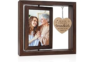 Personalized Wooden Rotating Picture Frame for Grandma: A Treasured Keepsake for Your Cherished Memories