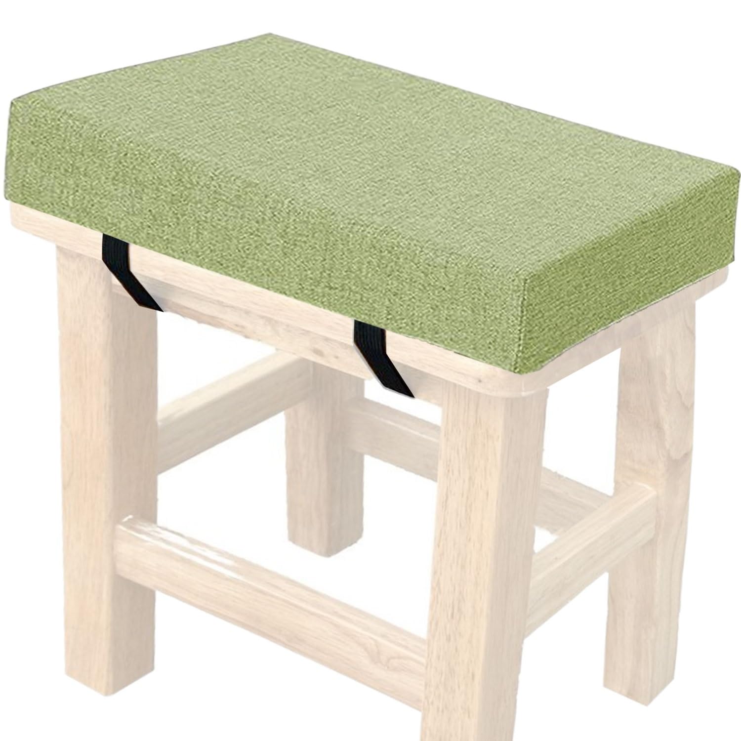 Hkjgnh @11 Memory Foam Square Seat Cushion3/5/8Cm Thick,35/40/45/50Cm Rectangular Stool Cushion,Anti - Slip, Seat Cushion Seat Pads Dining Chairs With Removable Cover For Kitchen Bar Chairs(,40X40x8cm)