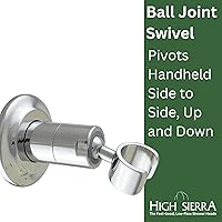 Vista 5 de High Sierra® - Soporte de pared de metal sólido para cabezales de ducha de mano - Acabado en bronce aceitado