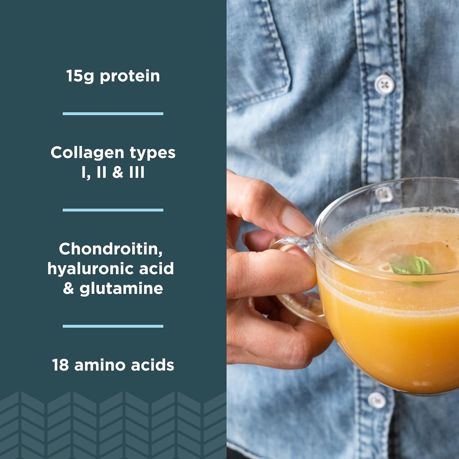 Ancient Nutrition Bone Broth Protein Powder, Tomato Basil, Grass-Fed Chicken and Beef Bone Broth Powder, 15g Protein Per Serving, Supports a Healthy Gut, 15 Servings - Image 3