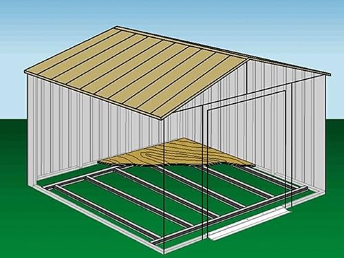 Miniatura 8 de Arrow Shed s Kit de marco de suelo para cobertizos de almacenamiento Arrow Elite, cobertizos de 6 pies de profundidad