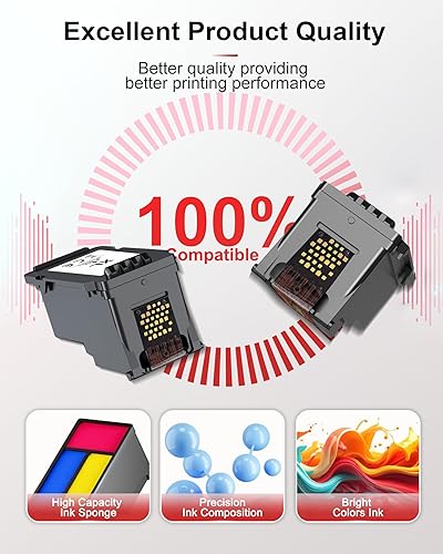 Miniatura 4 de WLCelite 245XL 246XL - Cartuchos de tinta de repuesto de alto rendimiento para Canon PG-245XL CL-246XL Ink PIXMA MX492 MX490 MG2522 MG2922 MG2520