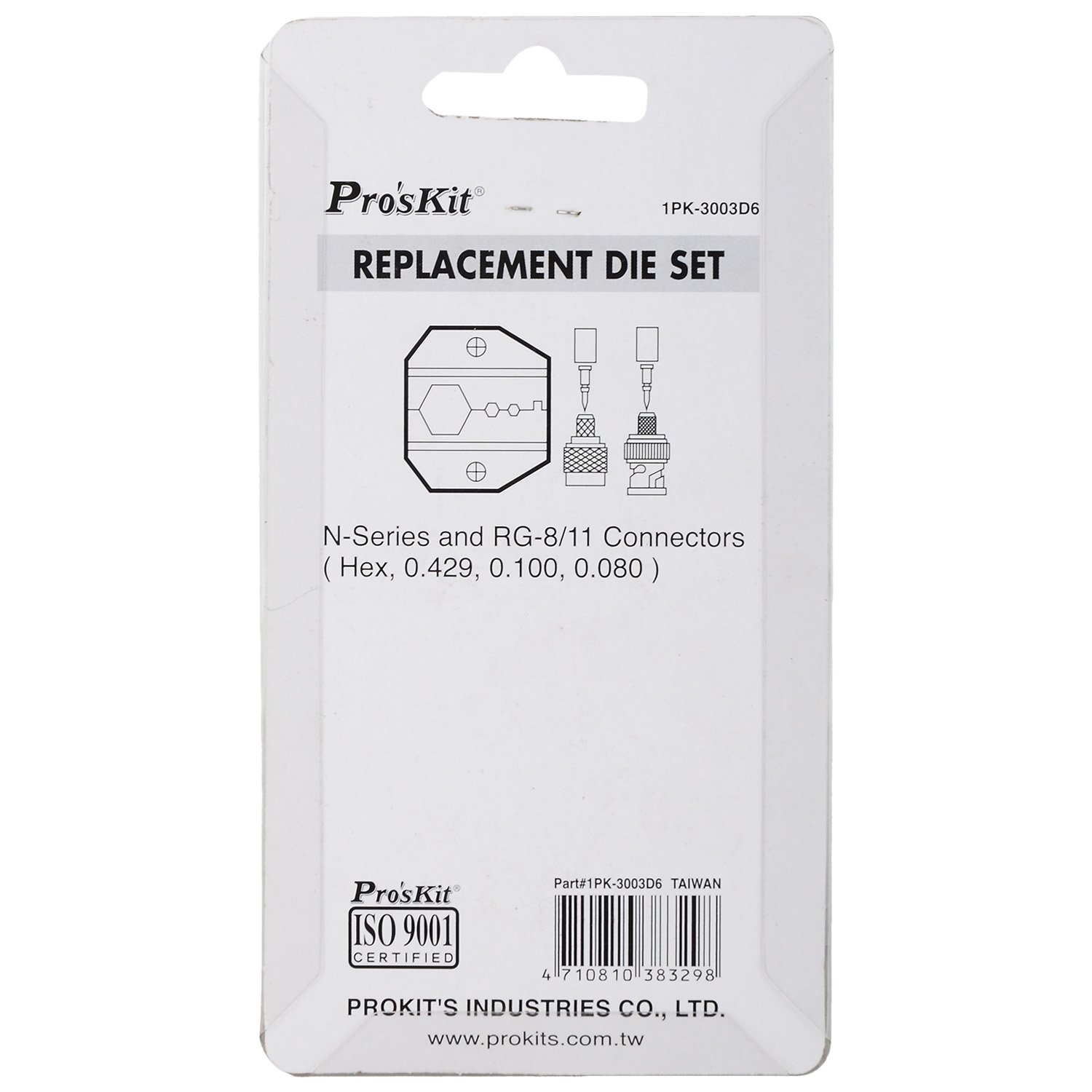 Proskit 1Pk-3003D6 Die Set for 1PK-3003FD6 RG-8/11 Die Set (Pack of 1)