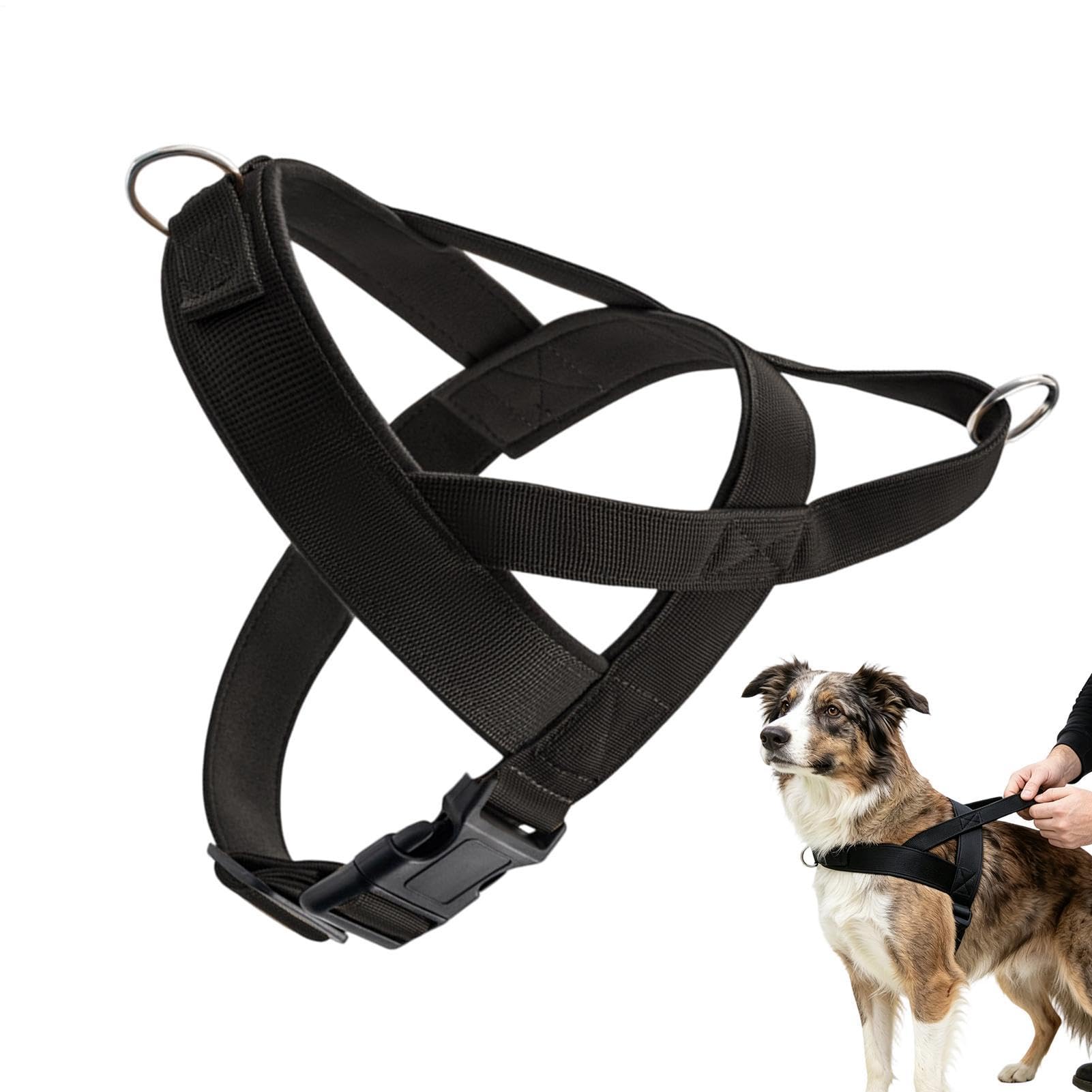 No Pull Harness for Dogs Breathable Escape-Proof Walking Chest Strap