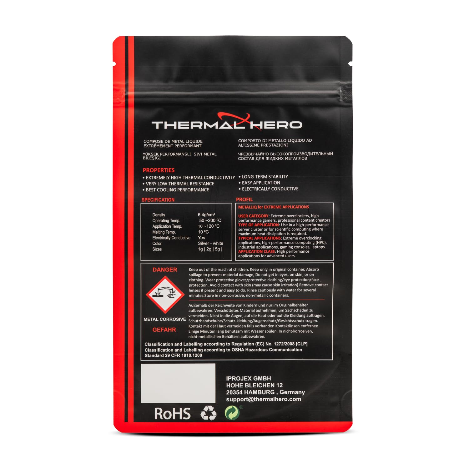Metalliq Flüssige Metallmischung Für Extreme Anwendungen CPU-Kühlung Spielekonsolen Xbox PS4 PS5 Mit 2g Set