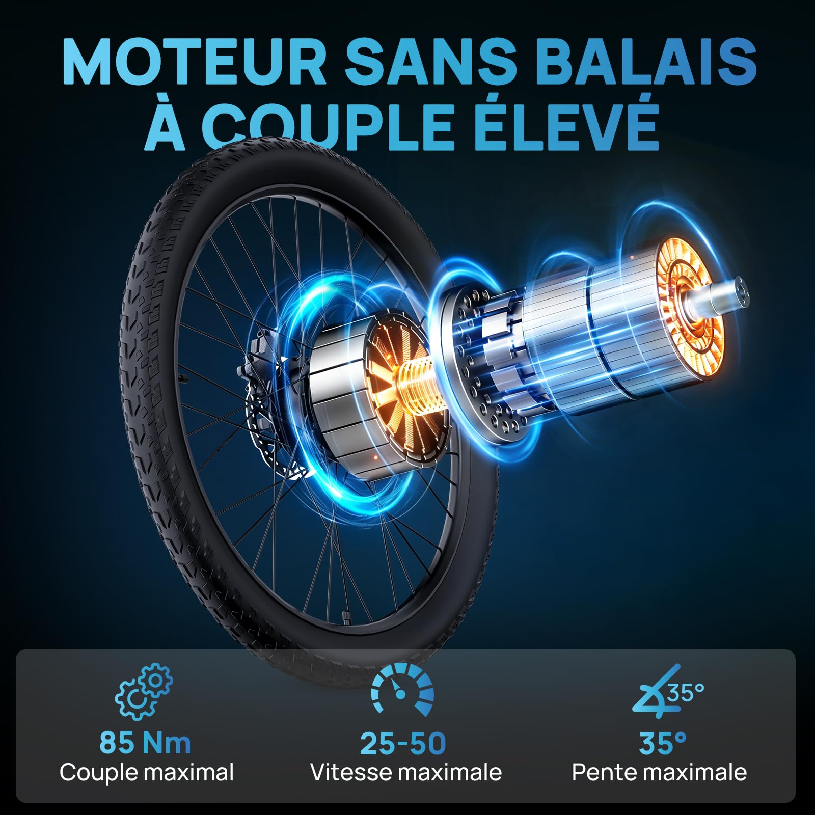 YVY Q31 Vélo Électrique, Autonomie 150km, Batterie Amovible 48V 23Ah, VTT Électrique 7 Vitesses, E-Bike Double Suspension, Double Disque, Écran LCD