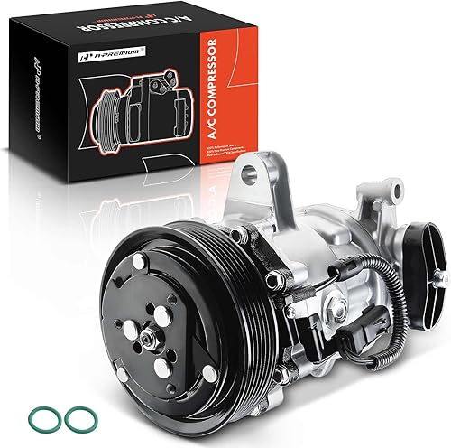 A-Premium Compresor de aire acondicionado de CA con embrague compatible con modelos Dodge - Dakota 2000-2001, Durango 2000-2001, 4.7L