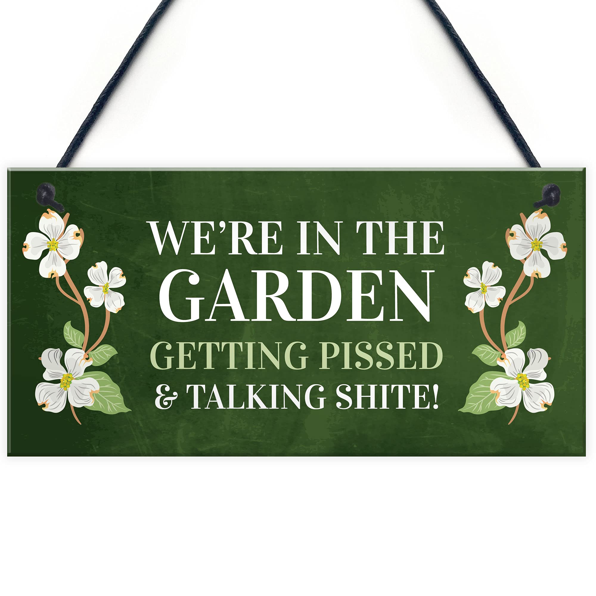 Funny Garden Sign Hanging Wall Sign Summerhouse Plaque Alcohol Gift For Her