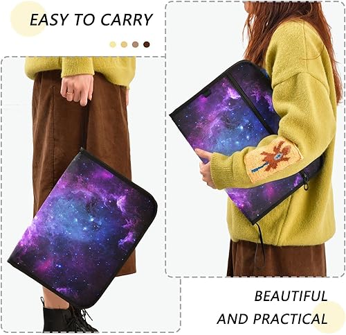 Miniatura 4 de Carpeta de archivo expansible Outer Space Stars Nebula Galaxy, carpeta de archivo de acordeón estrellado de cielo nocturno estrellado, tamaño carta,