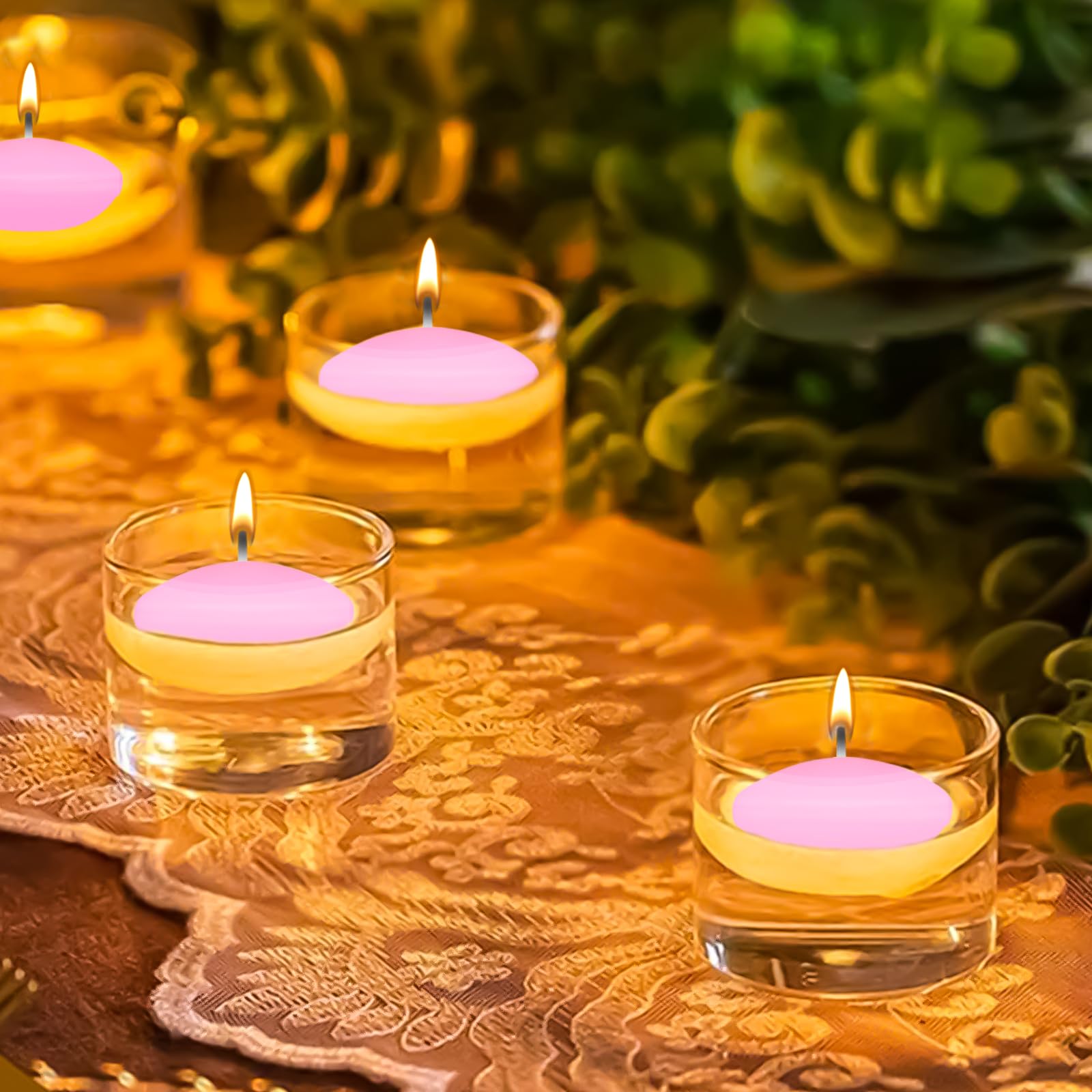 Candele Galleggianti Premium - 30 Pezzi Per Vasche, Piscine E Matrimoni, 3 Colori - Foto 3