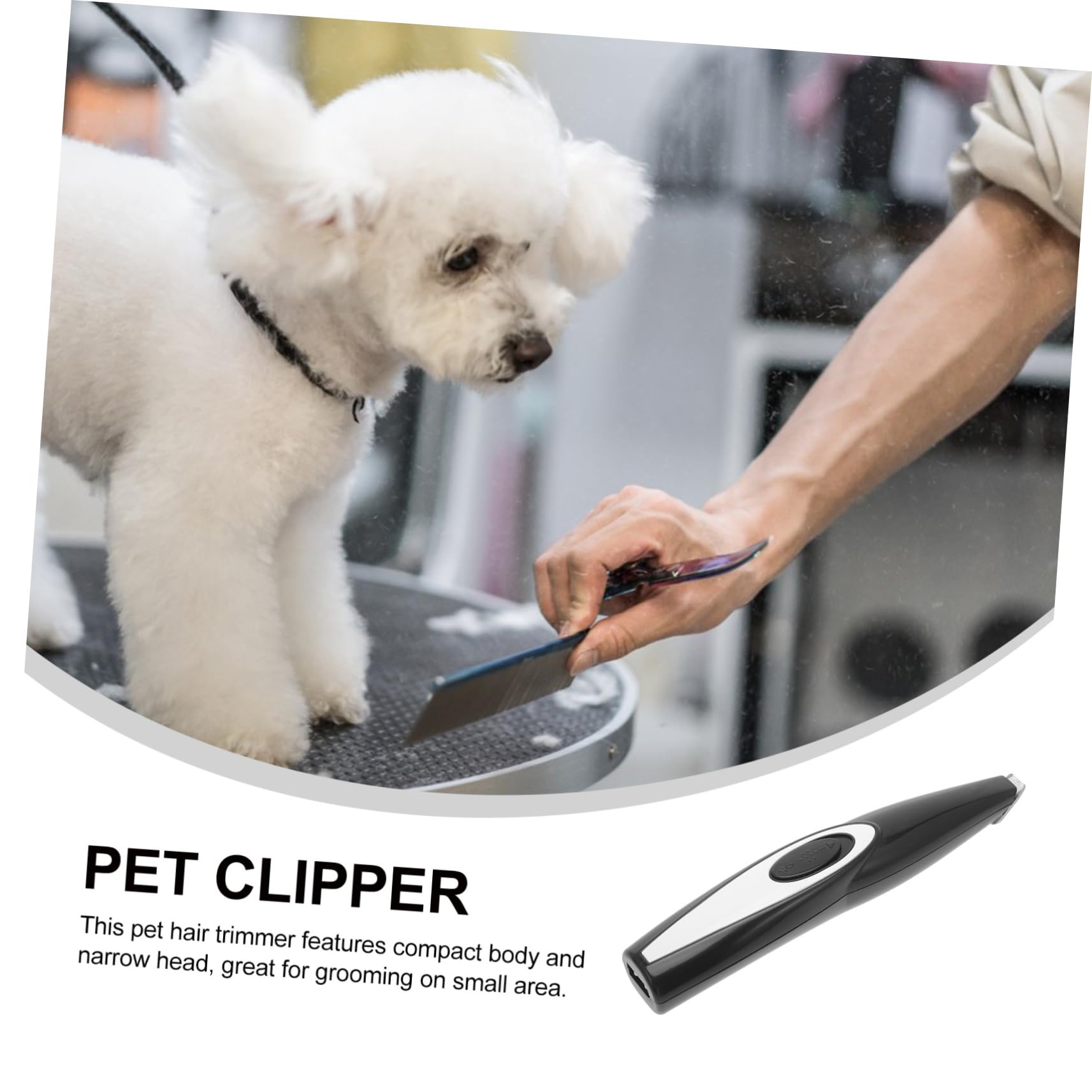 BESPORTBLE 5piezas Cortadora De Pelo Eléctrica Para Mascotas Usb Recargable Herramienta De Aseo Para Gatos y Perros Cortadora De Uñas y Pelo Para Patas Azul y Negro Aleatorio