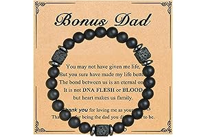 Sentimental Black Fathers Day Card with Customized Bracelet: A Meaningful Keepsake