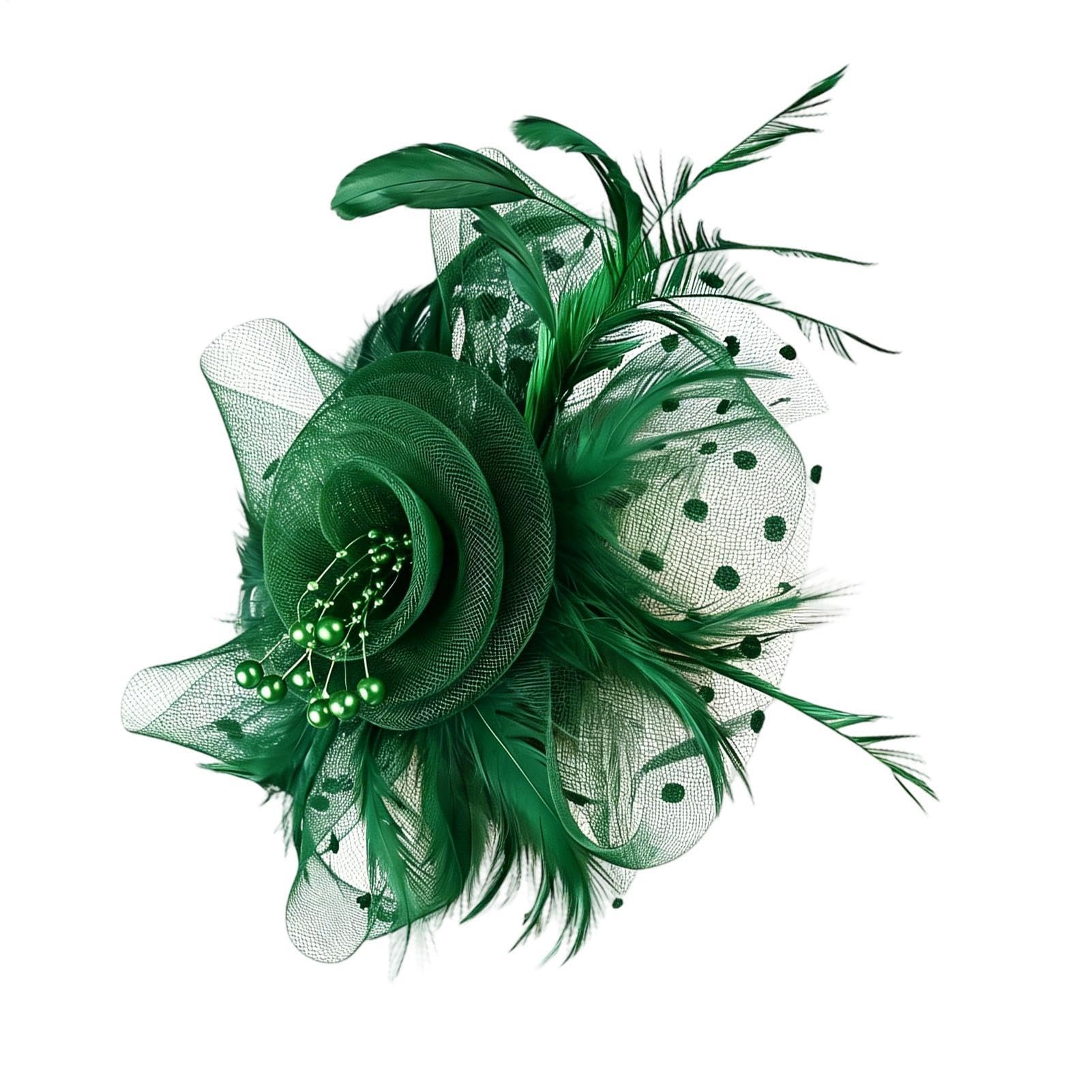 Fascinator-Hüte Damen Haarband mit Blumen und Mesh-Struktur | Teeparty Fascinator Hüte Für Events Zeremonien Formelle Festliche Veranstaltungen Brautdusche Beerdigung Hochzeit