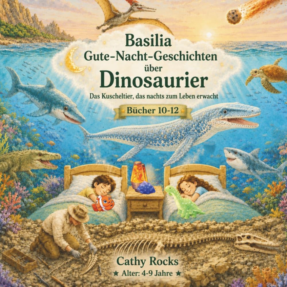 Basilia - Gute-Nacht-Geschichten über Dinosaurier: Sammelband 4: Bücher 10-12