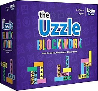 Blockwork by Uzzle Games - Fast-Paced Family Board Game - Multiple Difficulty Levels - Enjoyable and Challenging Puzzle Ga...