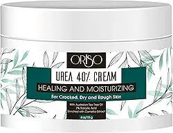 Creme de ureia 40% - Hidratação intensiva para calcanhares, pés, mãos, cotovelos e joelhos secos e rachados - Removedor de calos para mulheres com ácido salicílico - Ajuda atletas nos pés - odor nos