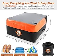 Vista 8 de Sailnovo Bolsa de carga para caja de camión, bolsa de carga impermeable de 26 pies cúbicos para caja de camión, bolsa de carga de PVC resistente