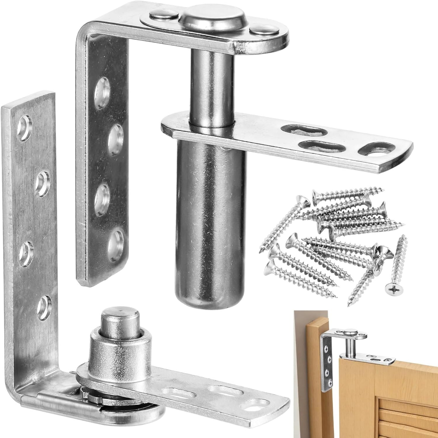 304 Stainless Steel Self-Closing Door Hinge for Swing Doors, Perfect for and Cafes