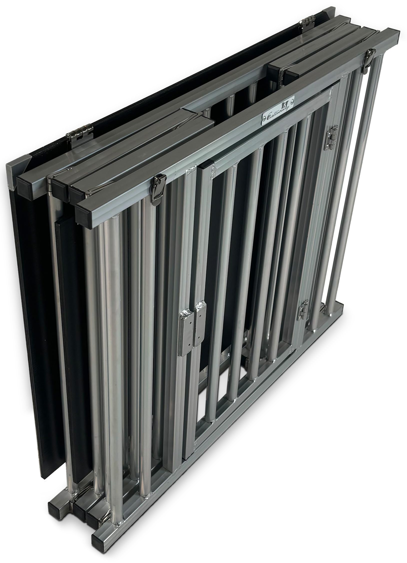 Cage de Transport en Aluminium pour Chiens à la Maison, Pliable, Portable et Poids léger (XL)