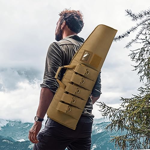 Miniatura 6 de Soft-Rifle-Case Tactical-Gun Range-Bag Hunting-Shooting Sports-Storage - Padded Transport with 5 Pouches Adjustable Shoulder Strap