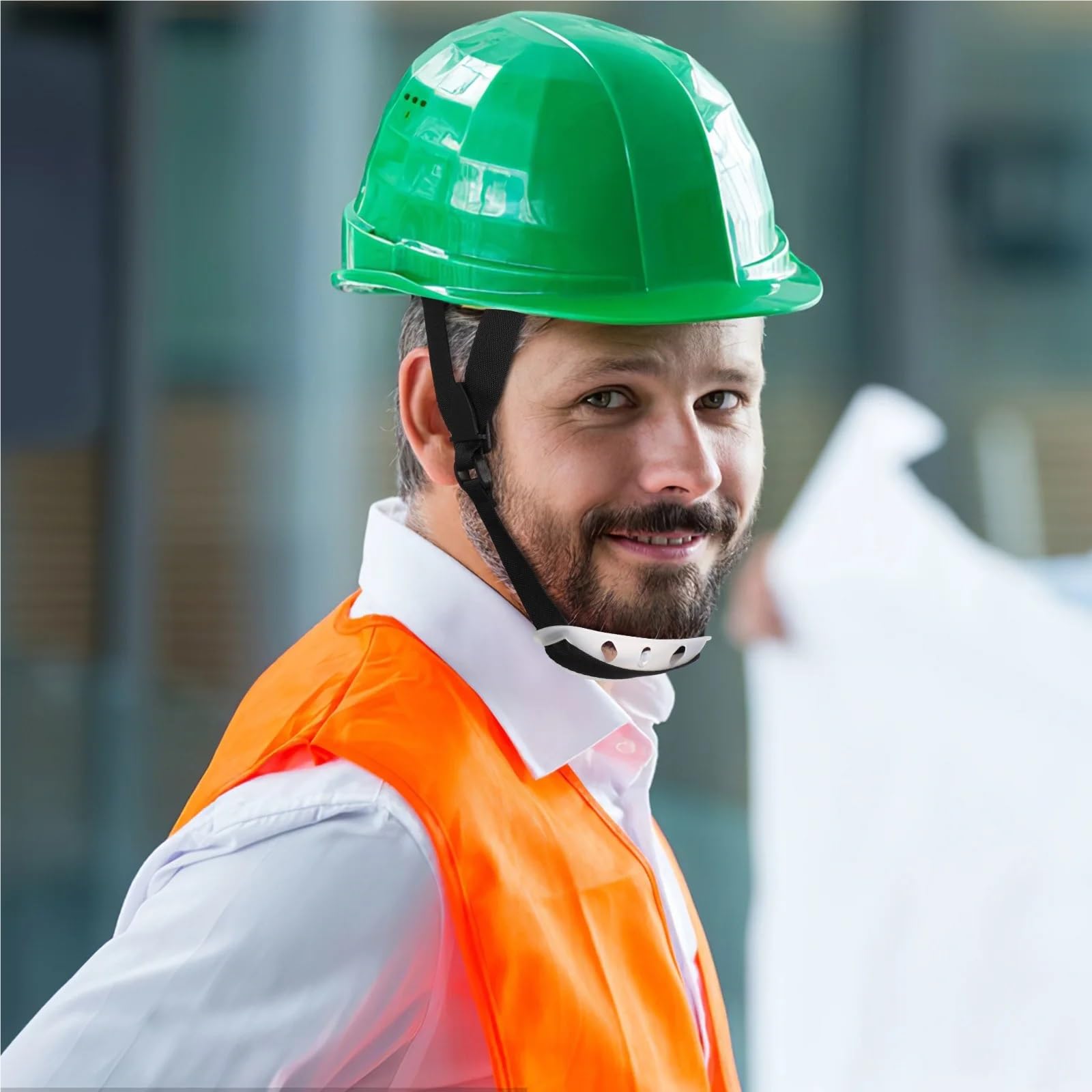 Kinnriemen für Schutzhelm 6 Stück verstellbare Kinnriemen for Schutzhelme, Ersatz-Kinnriemen for Baustellen und den Außeneinsatz