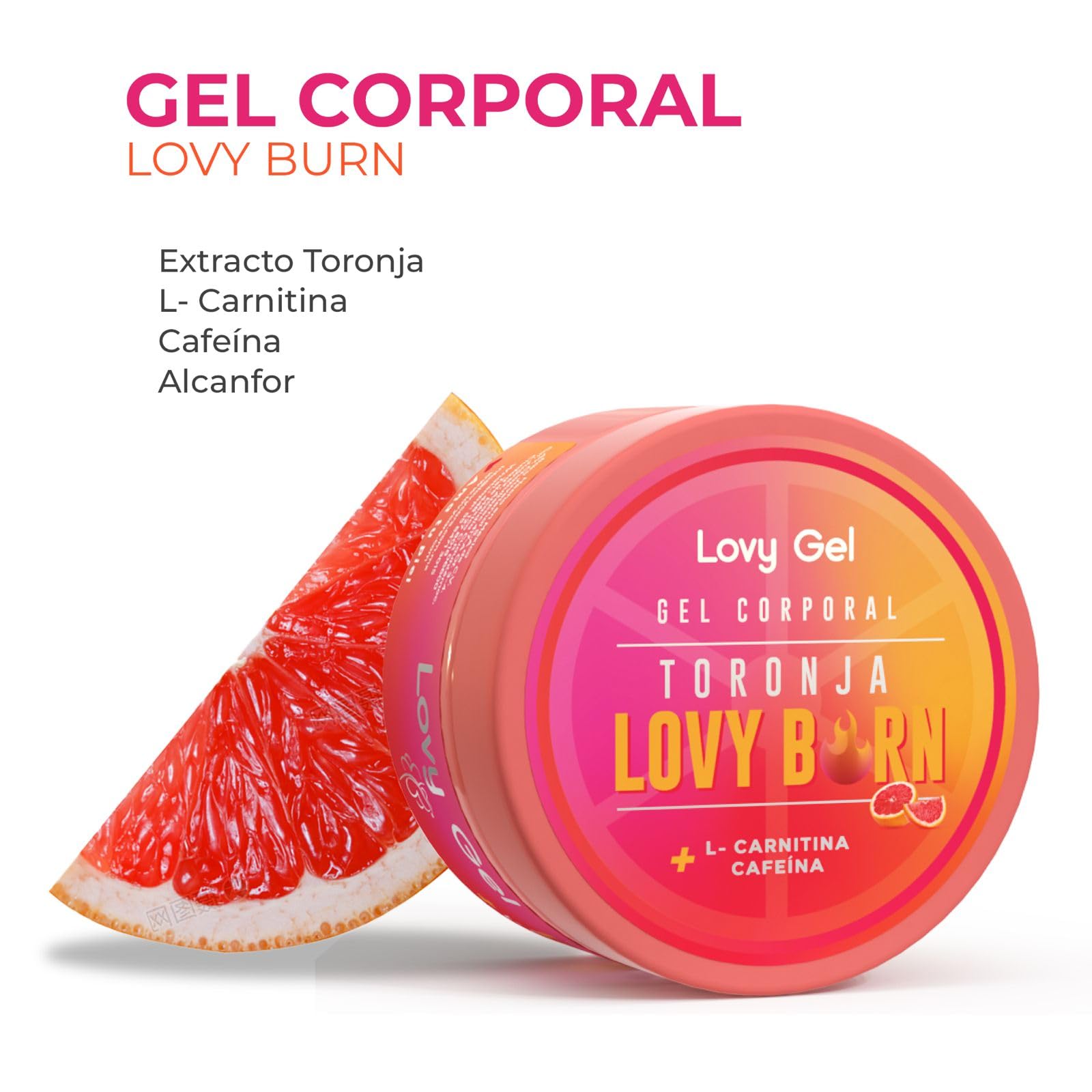 LOVY CARE Pack 2x1 Gel Corporal de Toronja Sport con L-Carnitina + Mentol +  Cafena, 250 ml c/u, Refrescante, Reafirmante y Tonificante :  Amazon.com.mx: Belleza