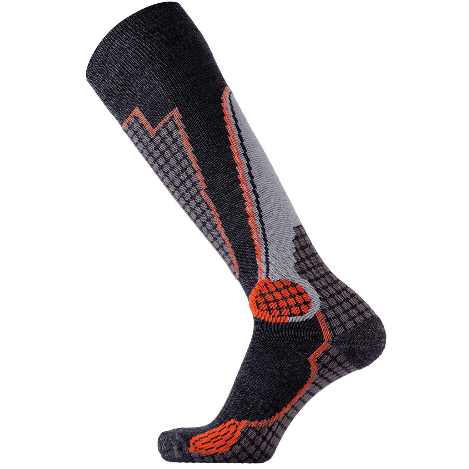 Pure Athlete High Performance Wool Ski Socks - Thermal Warm Merino Wool OTC Sock, Men Women