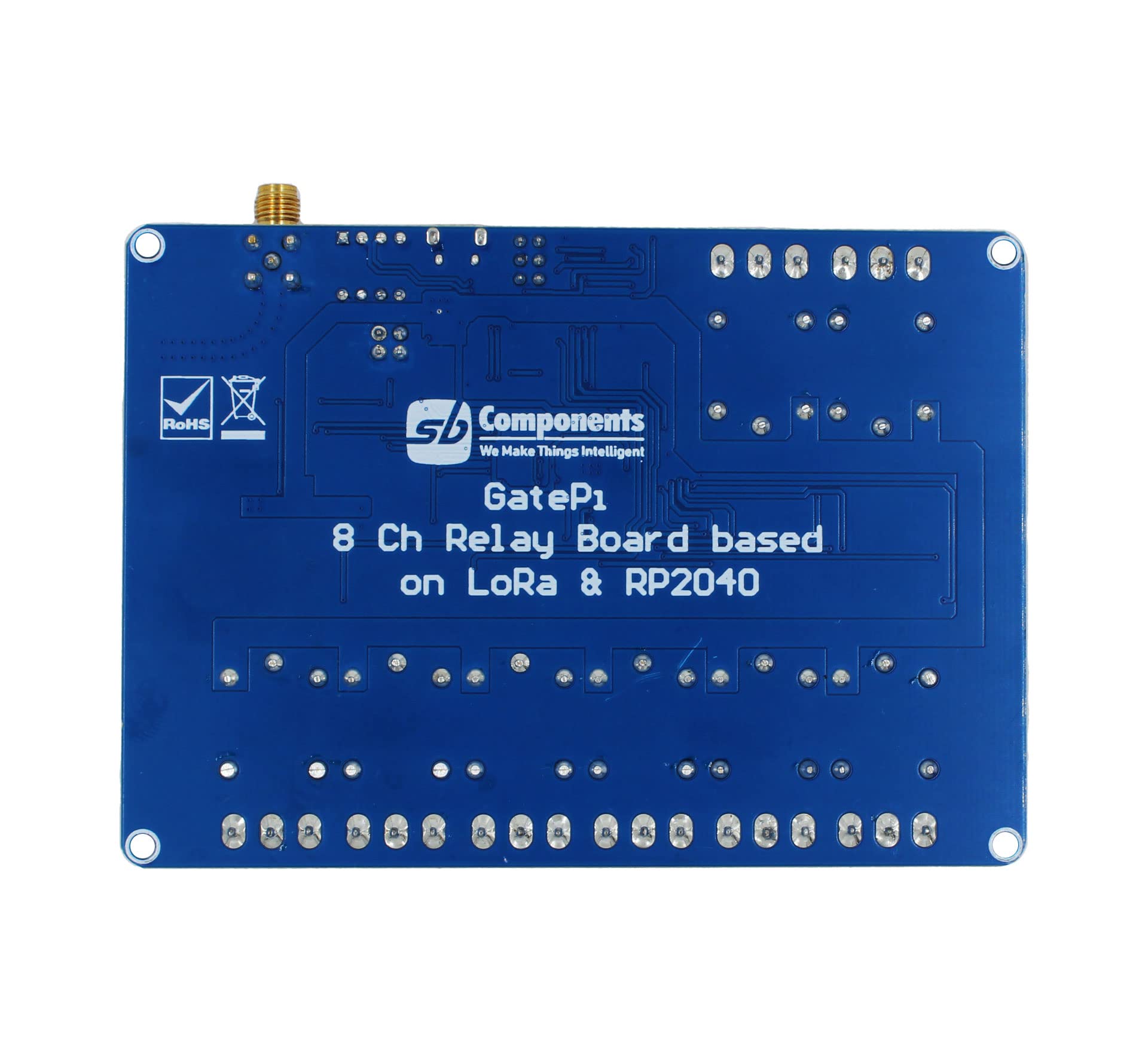 GatePi - Relè a 8 canali con modulo LoRa basato su modulo LoRa basato su Raspberry Pi 2040 Smart Data Transmission LoRa, trasmissione fino a 5 KM (433MHz)