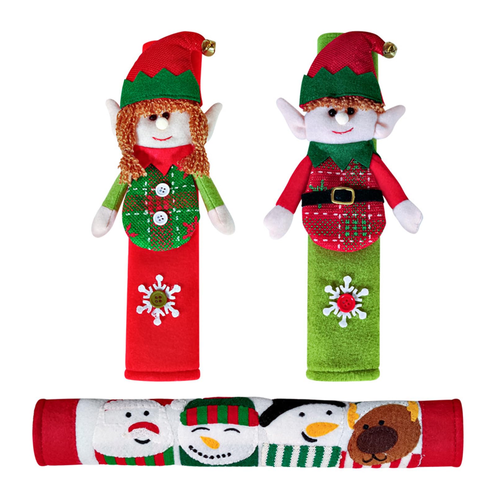 Kalttoy Of 3 Dolls Fridge Door Handle Covers for Refrigerators Enhancing Kitchen Aesthetic Exquisites Craftsmanships Fridge Door Handle Covers