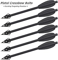 Vista 5 de Mini pernos de ballesta de aluminio, flechas de ballesta de 6.3 pulgadas, puntas afiladas de cabeza ancha, flechas de caza para 50-80 libras, mini