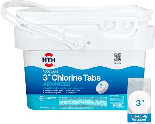42053W, Pool Care 3" Chlorine Tabs Advanced, 8 lbs