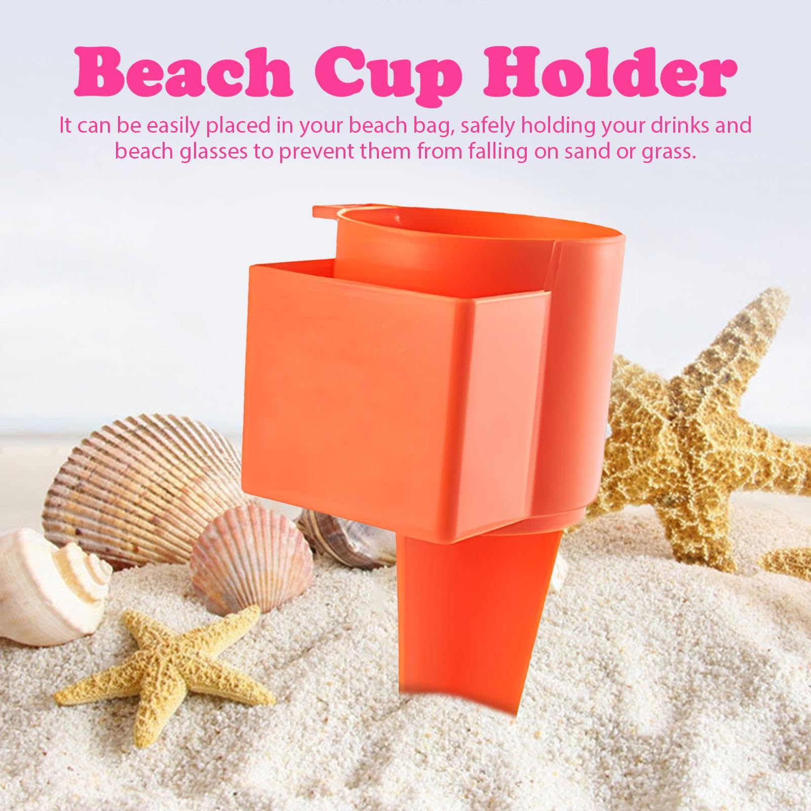 Beach Sand Drink Holders - Portable Cup Container, Multi-Use Holder | Outdoor Cup Holder for Sunglasses, Keys, Beverages, Ideal for Concerts, Camping, and Relaxing Days at The Beach