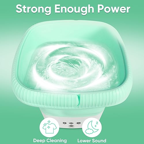 Miniatura 3 de Lavadora portátil, lavadora plegable de 6.5 L, mini lavadora, pequeña lavadora portátil fácil de llevar, adecuada para apartamentos, dormitorios,