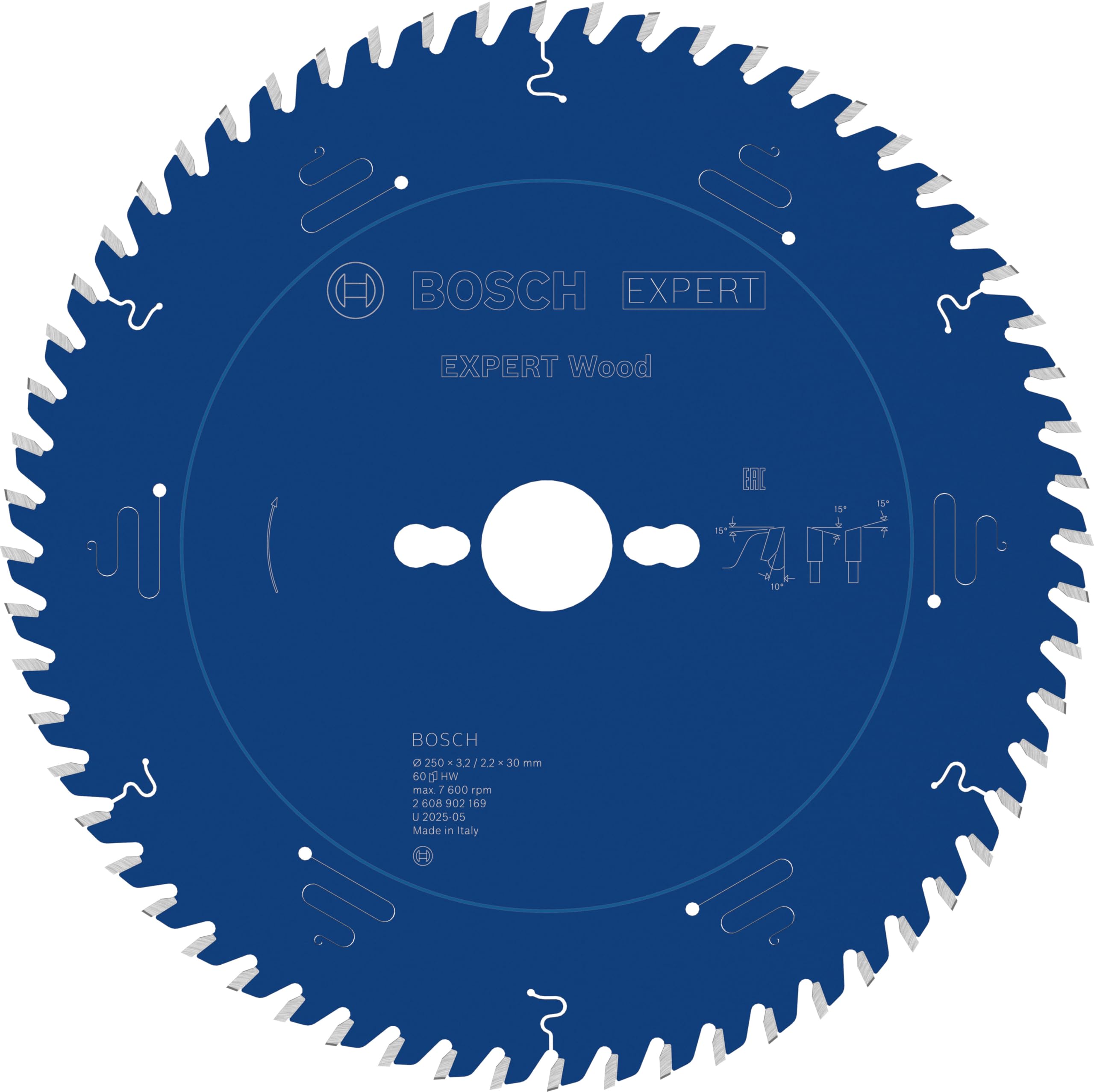 Bosch 1x Tarcza pilarska EXPERT Wood (do Miękkie drewno, Ø mm, Professional Akcesoria Przewodowa stołowa pilarka tarczowa)