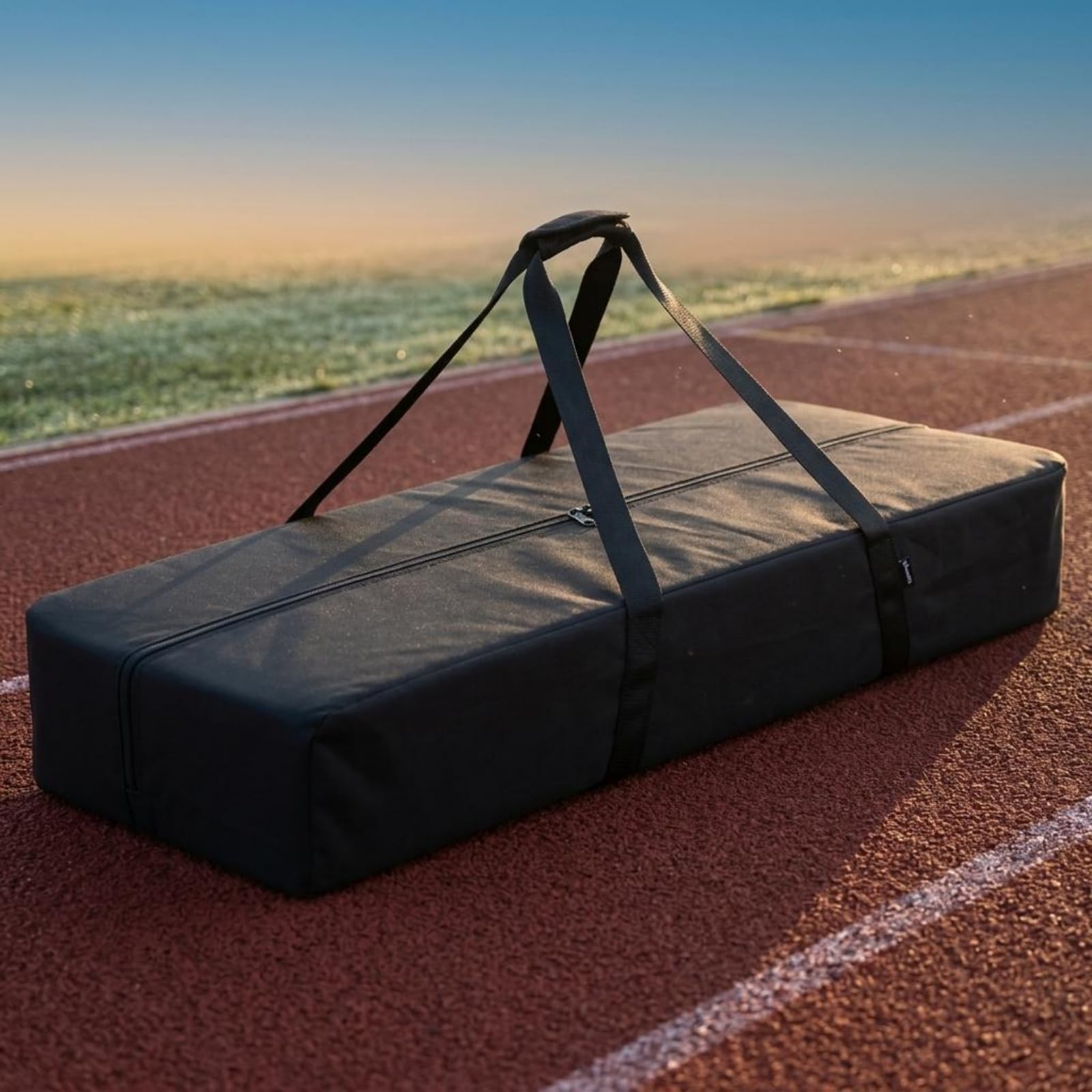 predolo Bolsa Cremallerada Negra Bolsa Nylon Ligero para Atletismo