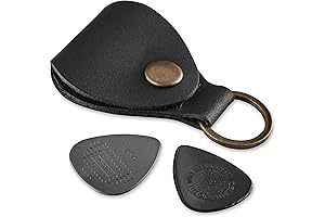 Leather Guitar Pick Holder Keychain: The Ultimate Companion for Guitarists
