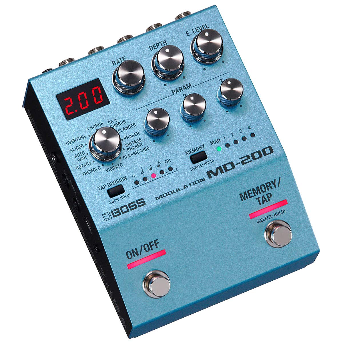Boss MD-200 Modulation Multi-Effektgerät + keepdrum Gitarren-Kabel 3m