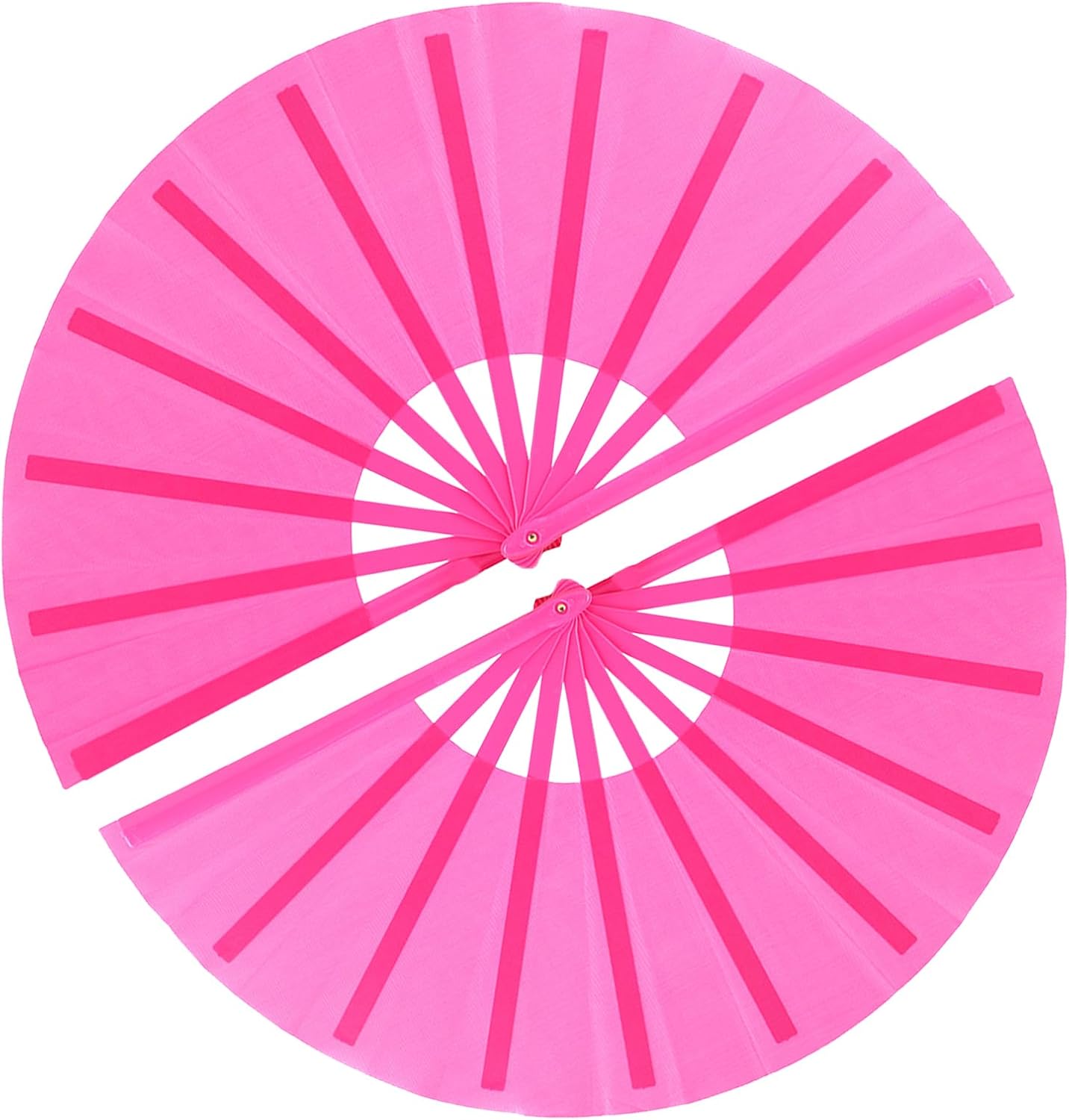 13inch Large Rave Fan Popping Fan Clacking Fans for Line Dancing,Hand Fans for Women Foldable,Boots on The Ground Fan,Portable for Outdoor,Wedding,Party,Decoration(Pink,2 Packs) Pink 2