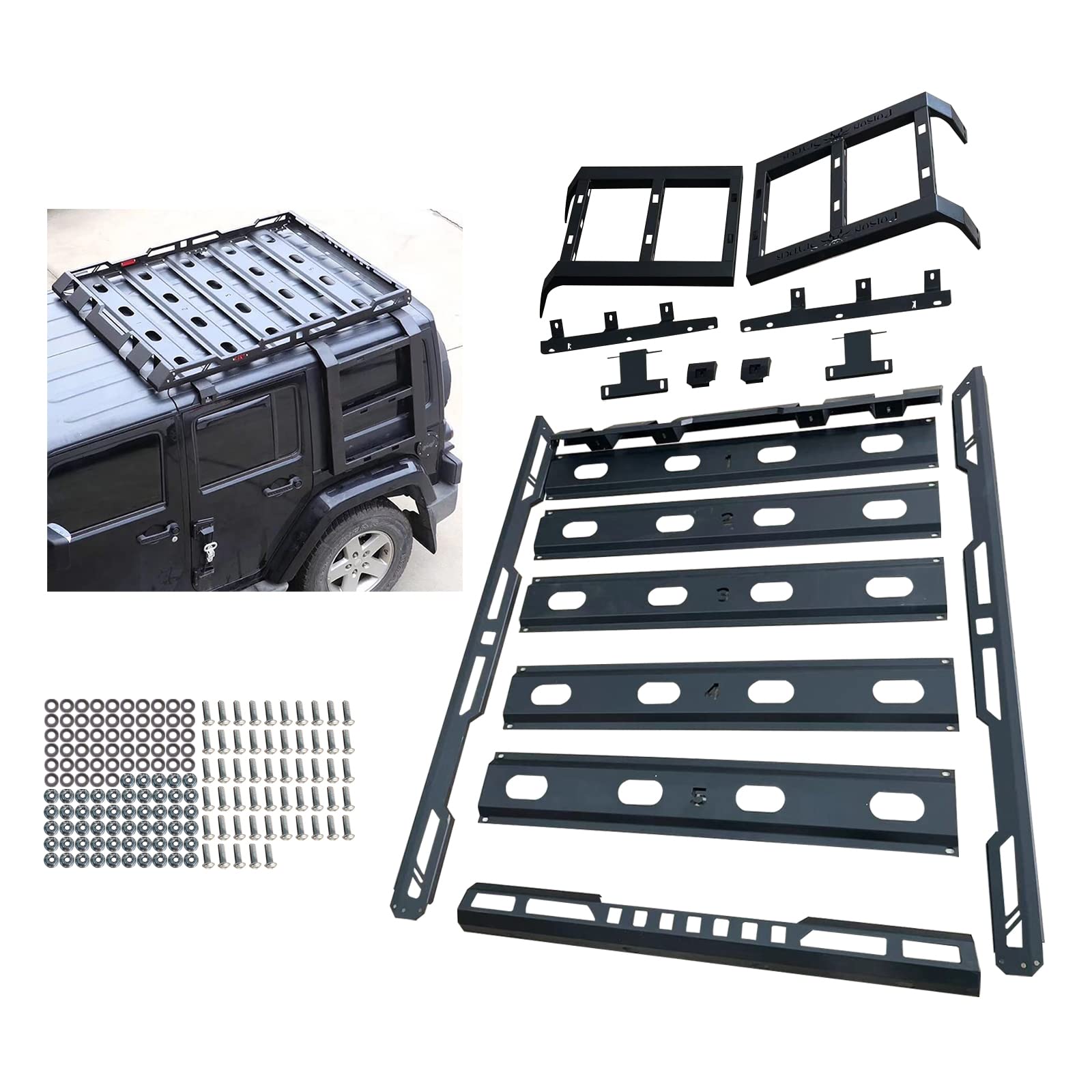 No Drill Roof Rack Jeep Wrangler