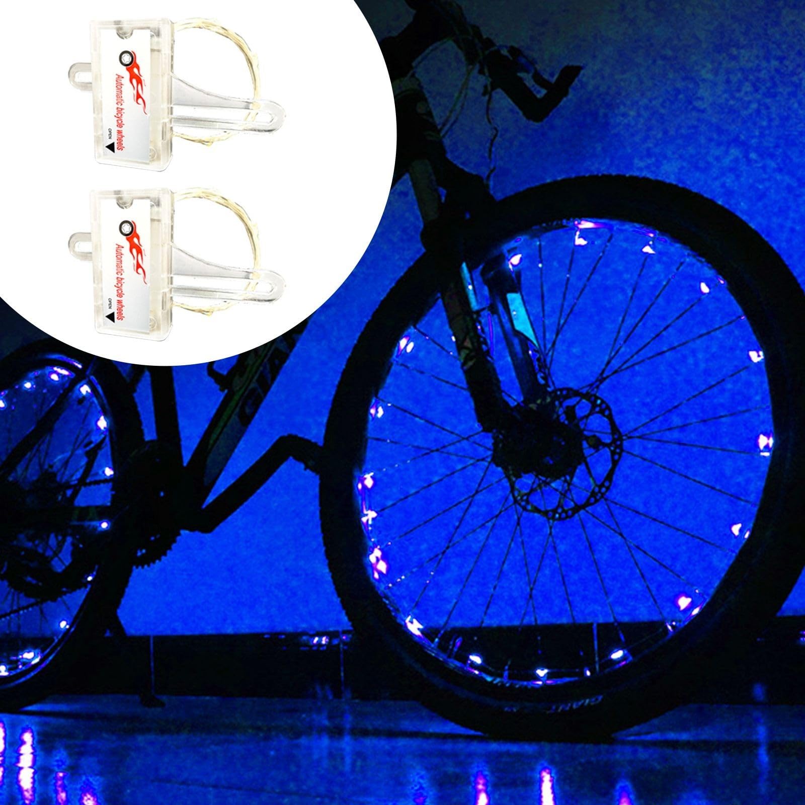 2 Luci LED Per Ruote Bici - 7 Colori, 18 Modalità, Impermeabili IP65, Ricaricabili - Foto 4